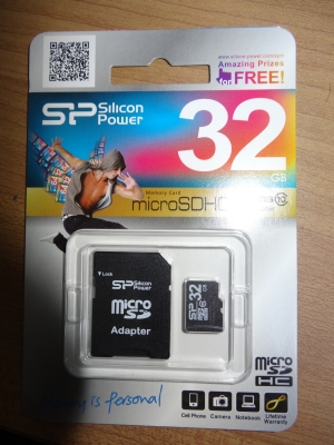 シリコンパワー micro SDHCカード 32GB (Class10) 永久保証 (SDHCアダプター付) SP032GBSTH010V10-SP